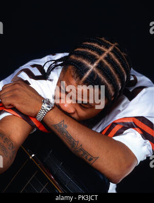 Xzibit, amerikanischer Rapper, Schauspieler und TV Moderator, Deutschland 2001. American rapper, actor and TV presenter Xzibit, Germany 2001. | usage worldwide Stock Photo