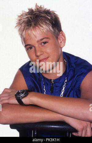 Aaron Carter, amerikanischer Popsänger als Kind in Los Angeles, USA 2000. American pop singer Aaron Carter as a child at Los Angeles, USA 2000. | usage worldwide Stock Photo