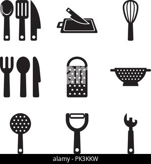 Basic Kitchen Utensils 05 Stock Vector