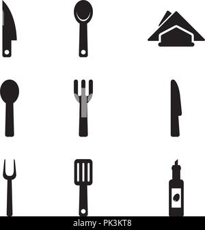 Basic Kitchen Utensils 01 Stock Vector