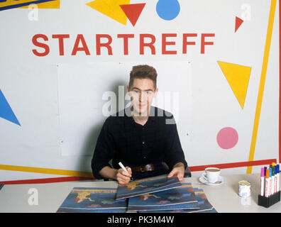 Roddy Frame (Aztec Camera) on 30.10.1984 in München / Munich. | usage worldwide Stock Photo