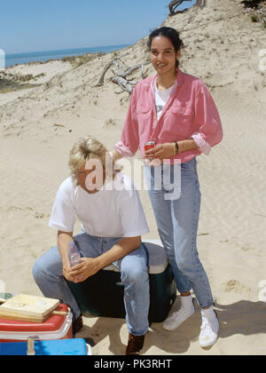 Dieter Bohlen und Nadja abd el Farrag on 01.04.1994 in Huelva. | usage worldwide Stock Photo
