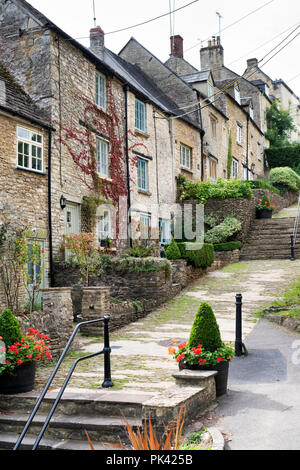 The Chipping steps, Tetbury, Cotswolds, Gloucestershire, England Stock Photo