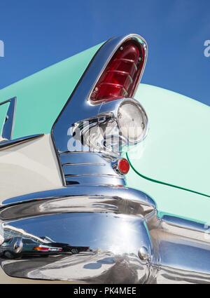 CONCORD, NC (USA) - September 7, 2018: A 1955 Buick automobile on display at the Pennzoil AutoFair Classic Car Show at Charlotte Motor Speedway. Stock Photo