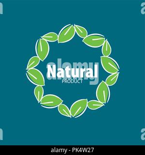 logo natural product Stock Vector