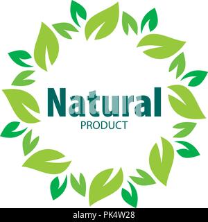 logo natural product Stock Vector