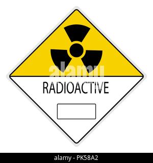 notice warning signs; Radiation Hazard Stock Vector