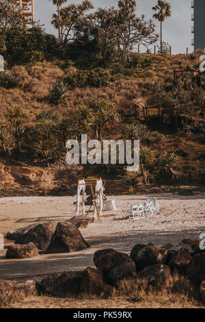 Wedding scene on Australia's gold coast Stock Photo