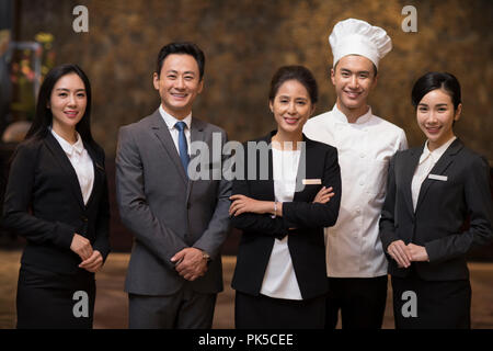 Portrait of professional service staff Stock Photo