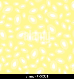 Melon Seed Seamless Pattern Isolated on Yellow Background Stock Vector