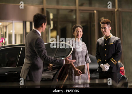 Professional service in luxury hotel Stock Photo