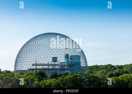 Montreal Biosphere, is a museum dedicated to the environment of  Montreal, Quebec. It is the former United States pavilion constructed for Expo 67 Stock Photo