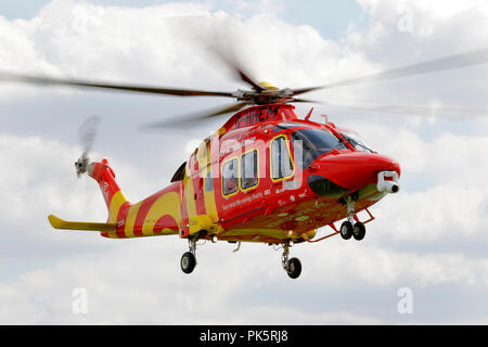 Herts and Essex Air Ambulance. Agusta Westland AW169 Serial 69049 Register G-HHEM used by UK Air Ambulances Specialist Aviation Services. Stock Photo