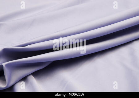 cotton fabric gray blue color for dresses. Stock Photo