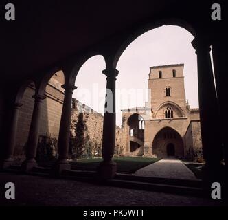 The Castillo de los Calatravos in Alcañiz, Spain, is a medieval ...