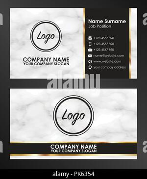 sample business name card template vector Stock Vector