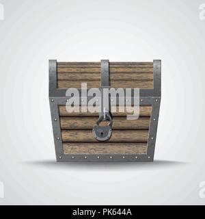 Flat illustration of chest Stock Vector