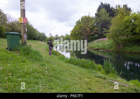 Meon Springs Trout fishery, East Meon, Hampshire, England, United Kingdom. Stock Photo