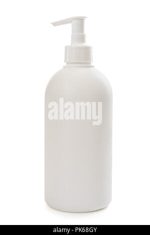 Plastic soap container isolated on white background Stock Photo