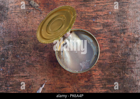 Can of Surströmming is fermented Baltic sea herring often described as the  worst smelling food in the world Stock Photo - Alamy