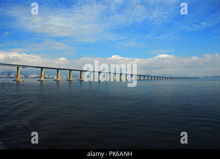 Bridges across the sea. Stock Photo