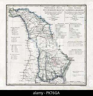 Bessarabia governorate 1821. Stock Photo
