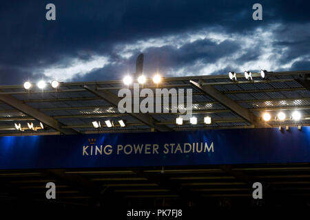 Leicester, UK. 11th September 2018. A general view of King Power Stadium before the International Friendly match between England and Switzerland at King Power Stadium on September 11th 2018 in Leicester, England. Credit: PHC Images/Alamy Live News Stock Photo