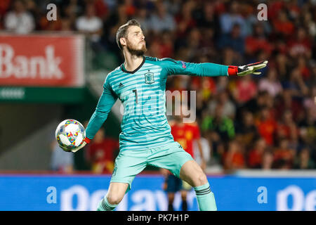 Elche, Spain. 11st September, 2018. The Spanish goalkeeper, David de Gea, during the match in UEFA Nations League, Group 4, League A, match between Spain and Croatia at the Martinez Valero Stadium. © ABEL F. ROS/Alamy Live News Stock Photo