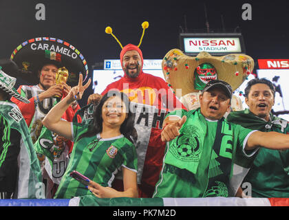 Nashville, TN, USA. 11th Sep, 2018. Mexico fans before the International Friendly match between Mexico and USA at Nissan Stadium in Nashville, TN. The US National team defeated Mexico, 1-0. Kevin Langley/CSM/Alamy Live News Stock Photo