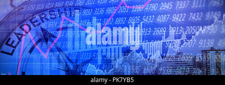 Composite image of stocks and shares Stock Photo