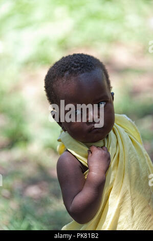 African child portrait Funzi Island Kenya East Africa Stock Photo
