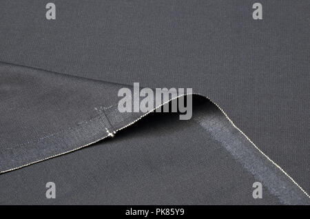 gray cotton stretch fabric for sewing clothes - a Royalty Free