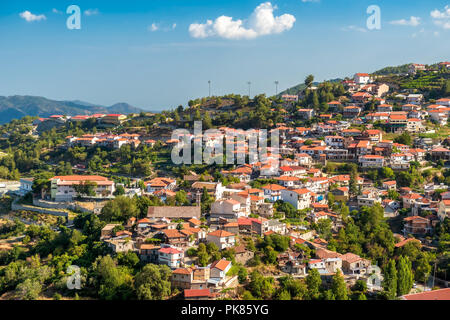 Picturesque mountain village of Kyperounta. Limassol District, Cyprus Stock Photo