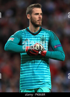 Spain goalkeeper David De Gea Stock Photo