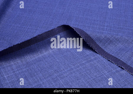 Fabric suit, blue of silk and wool. Stock Photo