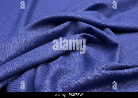 Fabric suit, blue of silk and wool. Stock Photo
