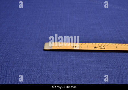 Fabric suit, blue of silk and wool. Stock Photo