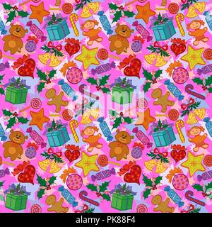 Christmas seamless background Stock Vector