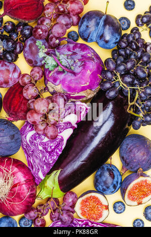 Purple and Blue Fruits and Vegetables Stock Photo: 883400 - Alamy