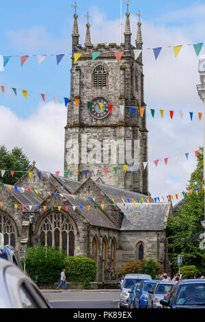 The Church of  Saint Eustachius (Eustace) Tavistock Devon England Stock Photo