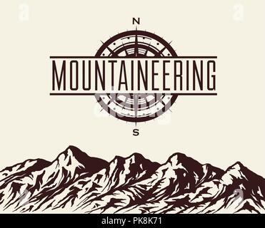 Mountain background vector Stock Vector