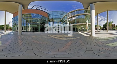 360 degree panoramic view of Szeged University Study and Information Centre (TIK) Entrace