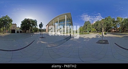 360 degree panoramic view of Szeged University Study and Information Centre (TIK)