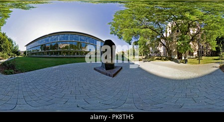 360 degree panoramic view of Szeged University Study and Information Centre (TIK)