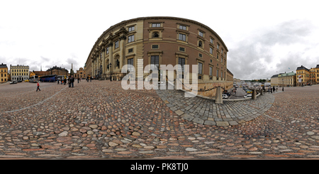 360 degree panoramic view of Royal Palace, Stockholm