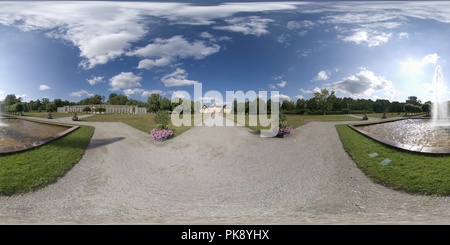 360 degree panoramic view of Ulriksdals slott, stockholm (A Royal Palace)