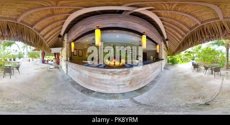 360 degree panoramic view of The bar close to the swiming pool