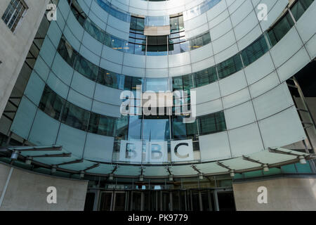 BBC Broadcasting House in Portland Place, London England United Kingdom UK Stock Photo