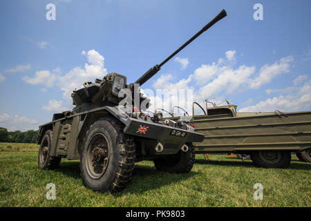 1973 British Fox, Armored Recon vehicle. Stock Photo