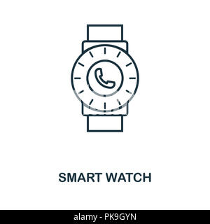 Smart Watch icon. Monochrome style design from visual device collection. UI. Pixel perfect simple pictogram smart watch icon. Web design, apps, softwa Stock Photo